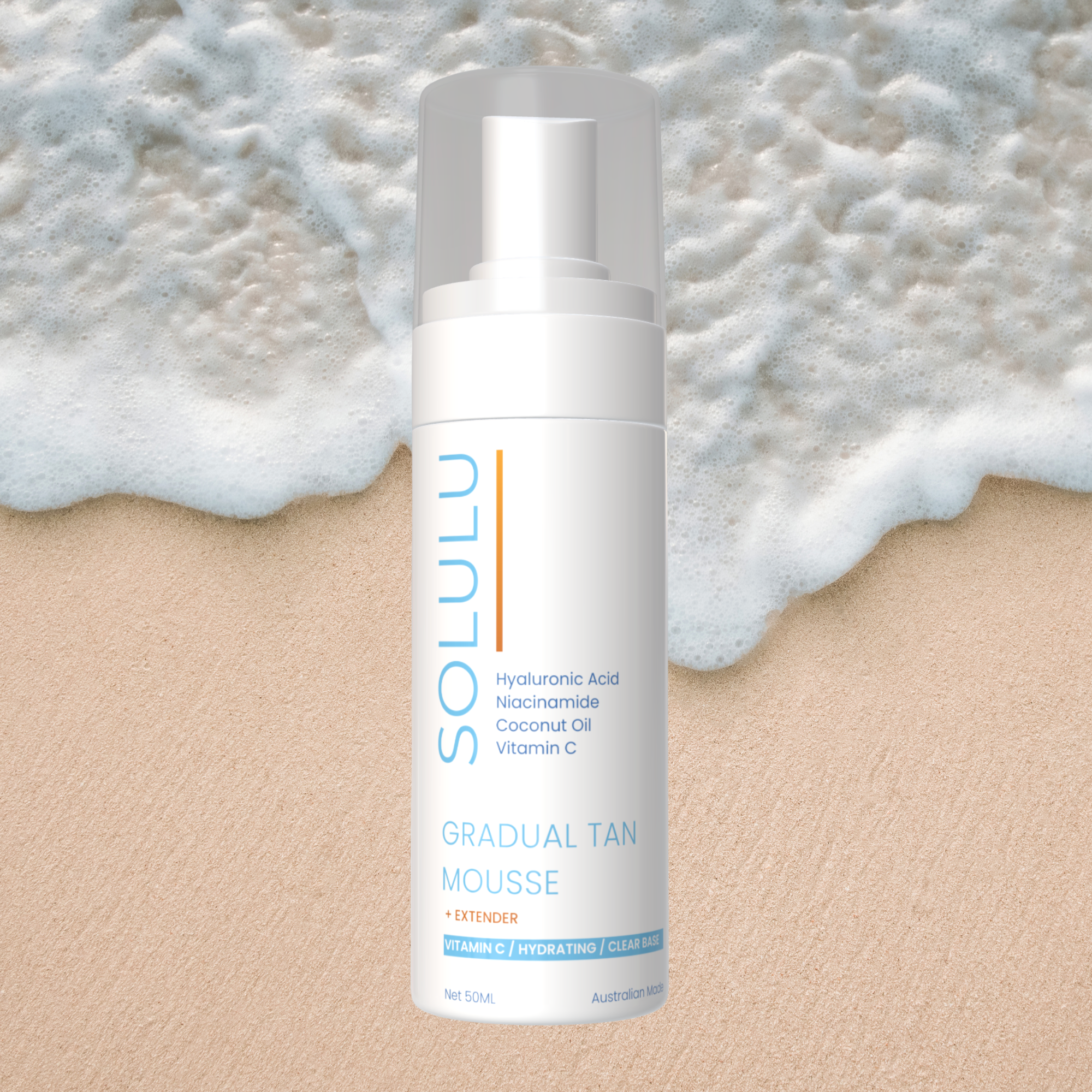 TRAVEL 50ML GRADUAL TAN MOUSSE + EXTENDER