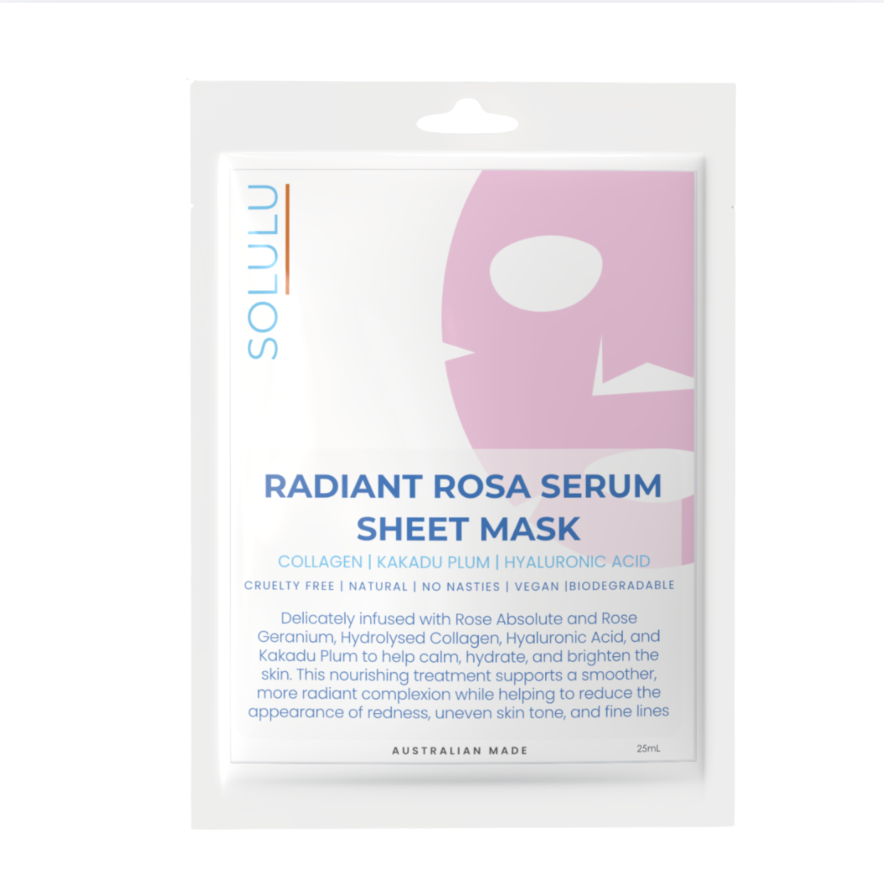 RADIANT ROSA SHEET MASK