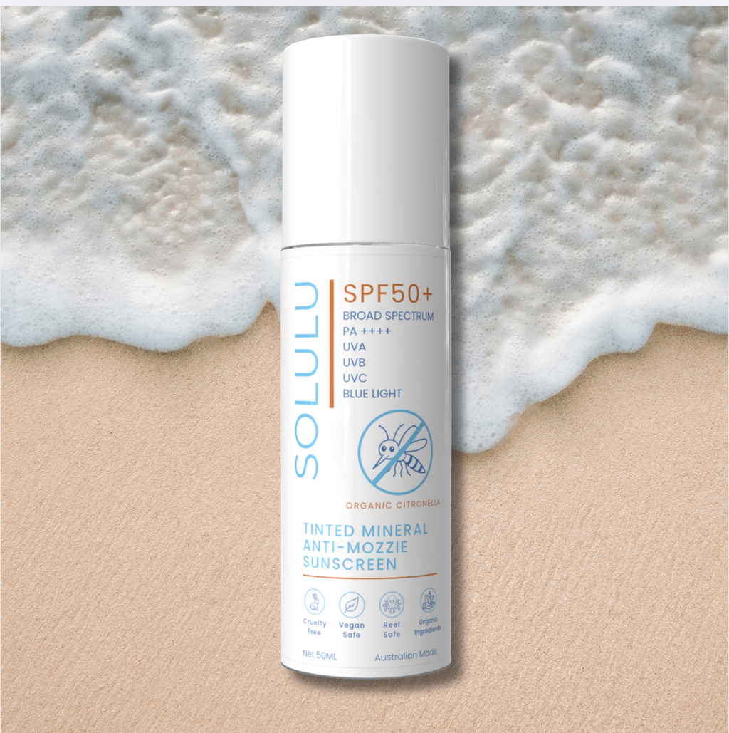 ORGANIC TINTED ANTI-MOZZIE ZINC SUNSCREEN - SPF50+