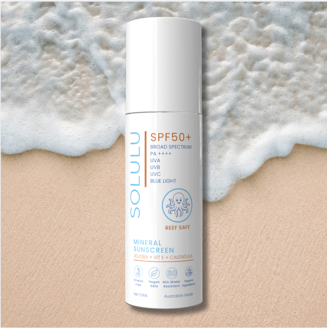 ORGANIC MINERAL ZINC SUNSCREEN - SPF50+